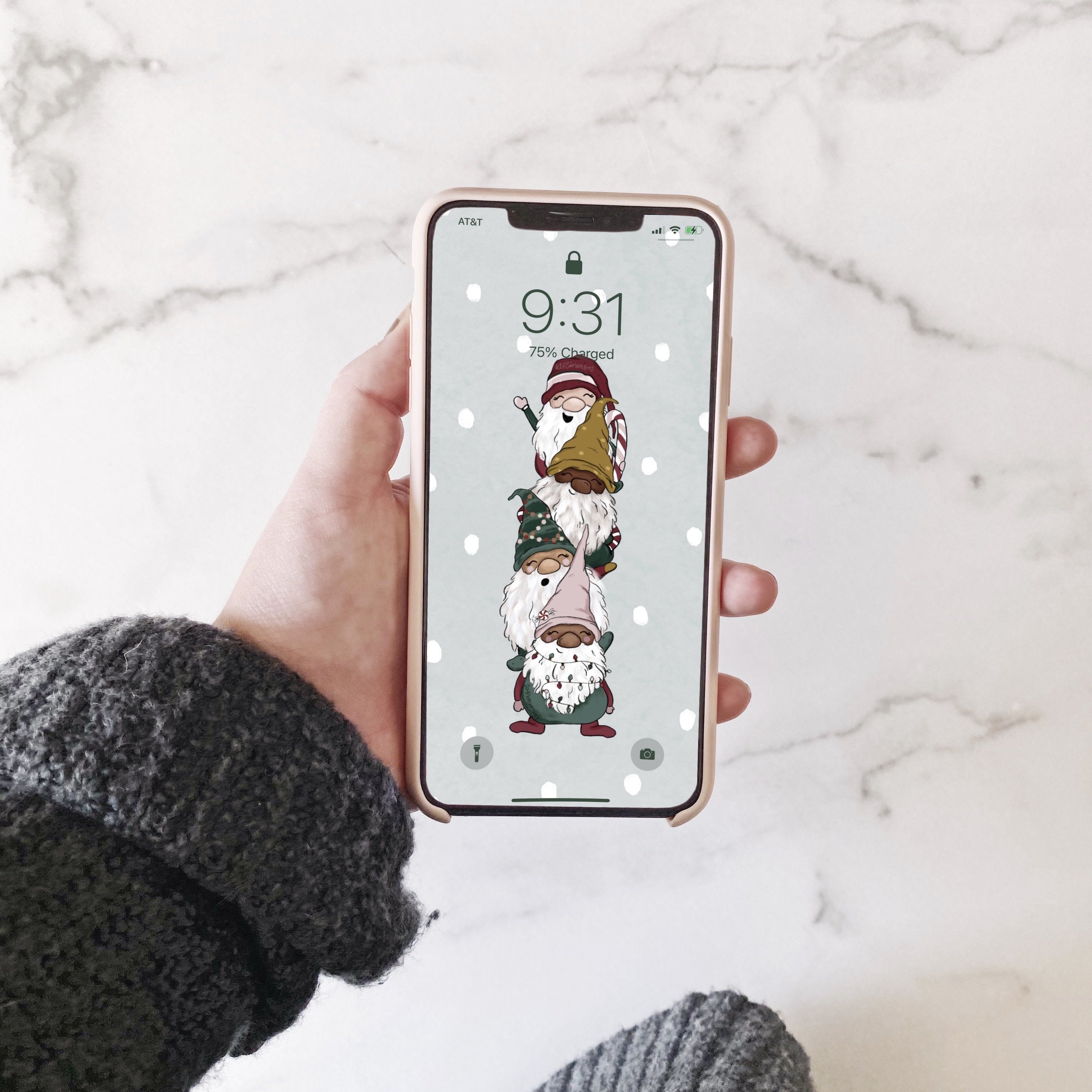 Little Gnomes Phone Wallpaper Digital Download Kt S Canvases