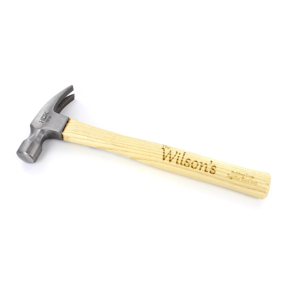 Customized Hammer - Engraved Family Name Design