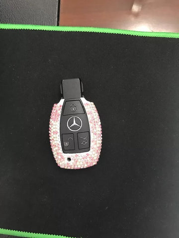 Bedazzled Bling Mercedes Benz Crystal Car Key Holder with Rhinestones