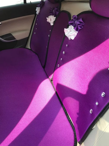 purple cute car accessories