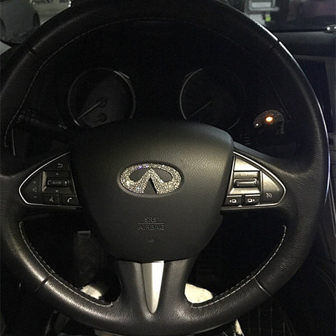 Infiniti Bling Emblem for Steering Wheel LOGO Sticker Decal – Carsoda