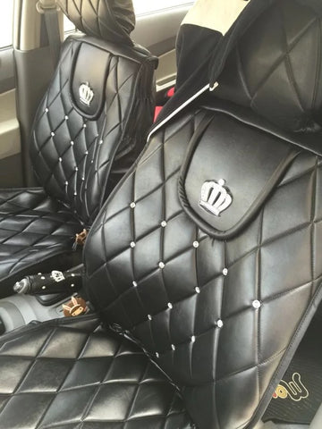 Bling crown car seat cover