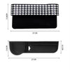 Houndstooth Checker Car Seat Gap Container Organizer Filler Universal Fitting