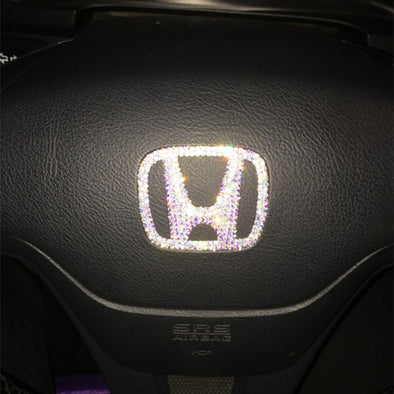Bling Honda EmblemÂ for Steering Wheel LOGO Sticker Decal