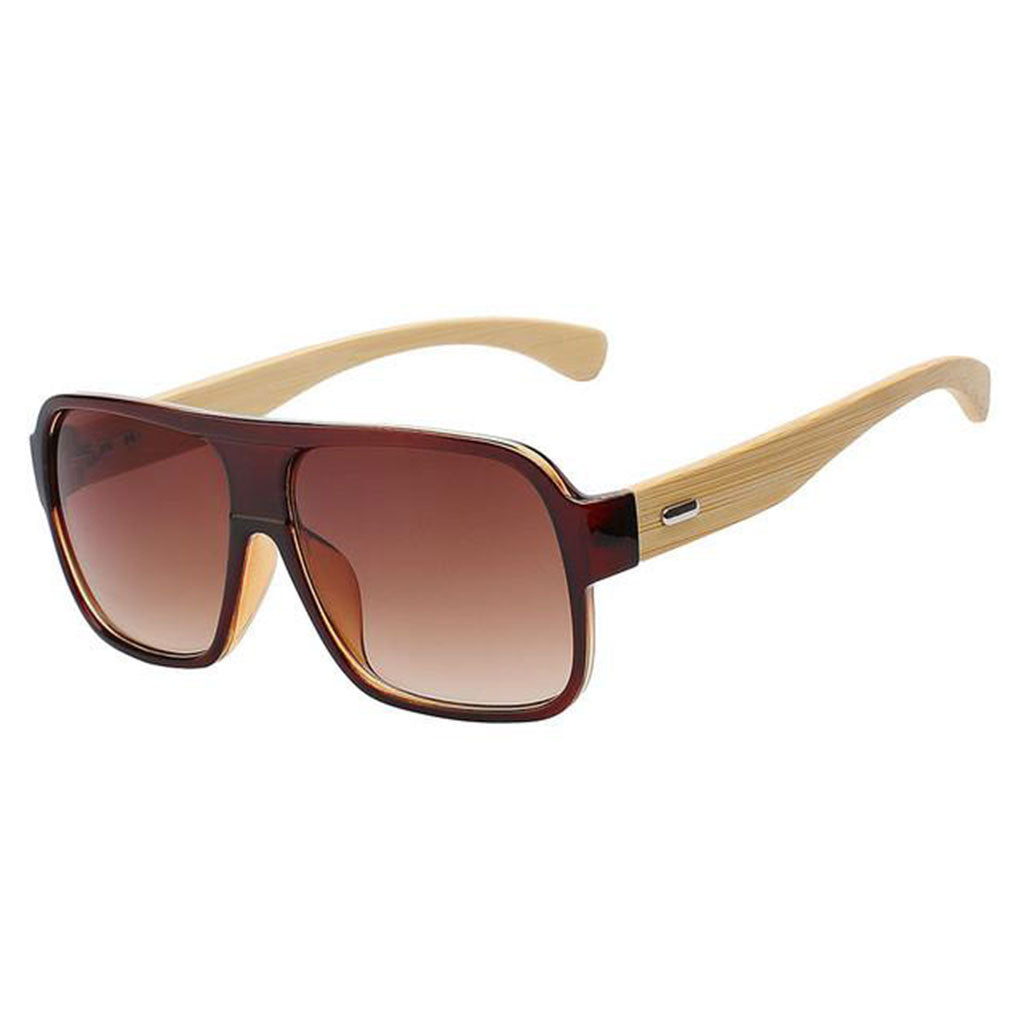  Lunette  de Soleil Bois de Bamboo  Homme Blink Skull