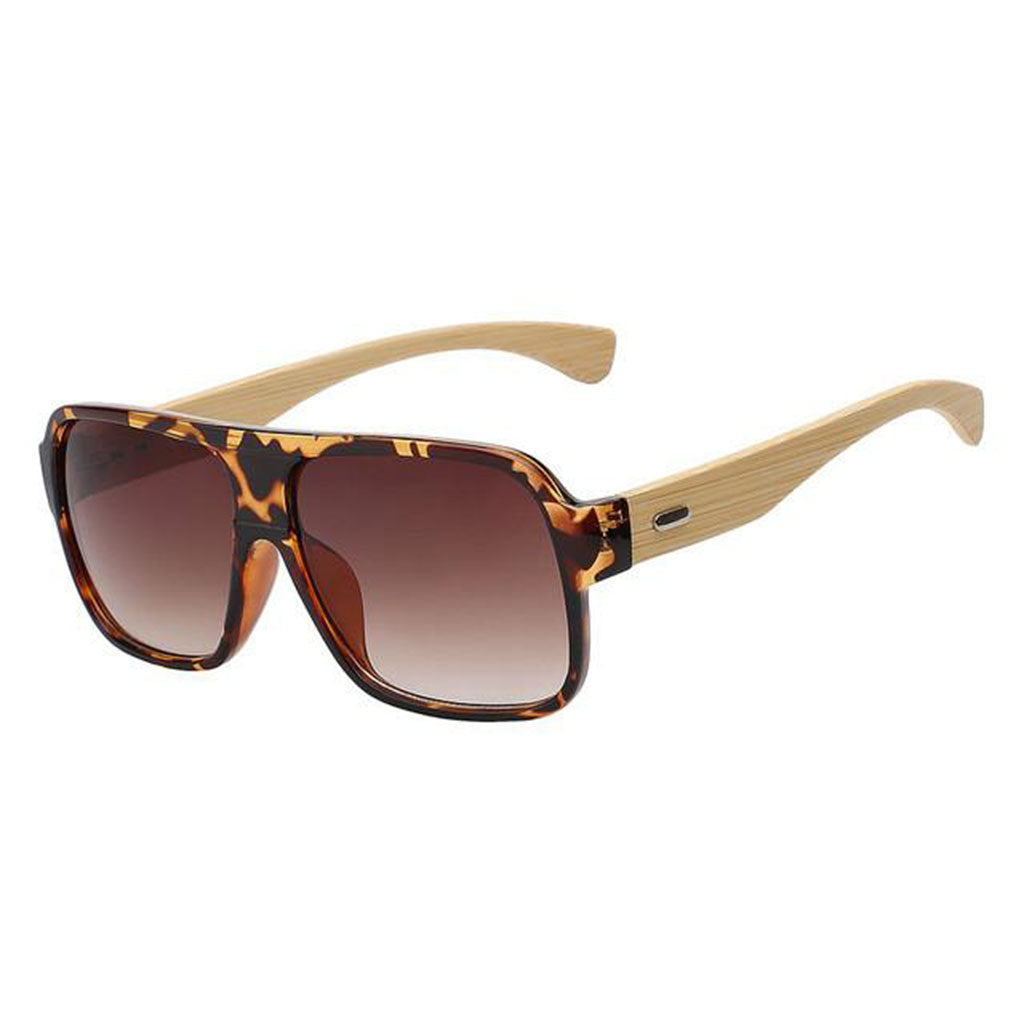  Lunette  de Soleil Bois de Bamboo  Homme Blink Skull