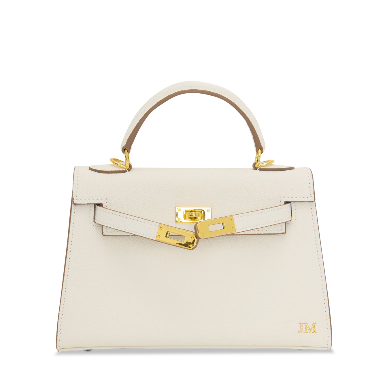 Lily & Bean Hettie Mini Bag -Snow White with Initials