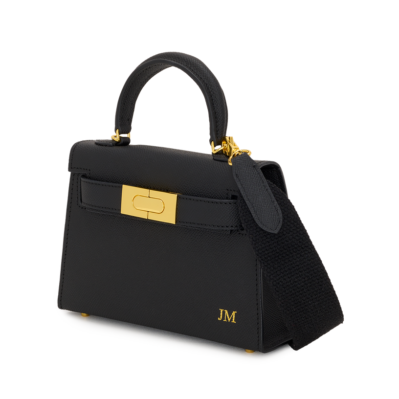 Lily and Bean Evie Leather Bag Black