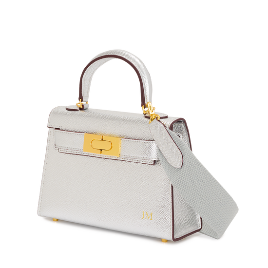 Lily and Bean Limited Edt Evie Leather Bag Silver