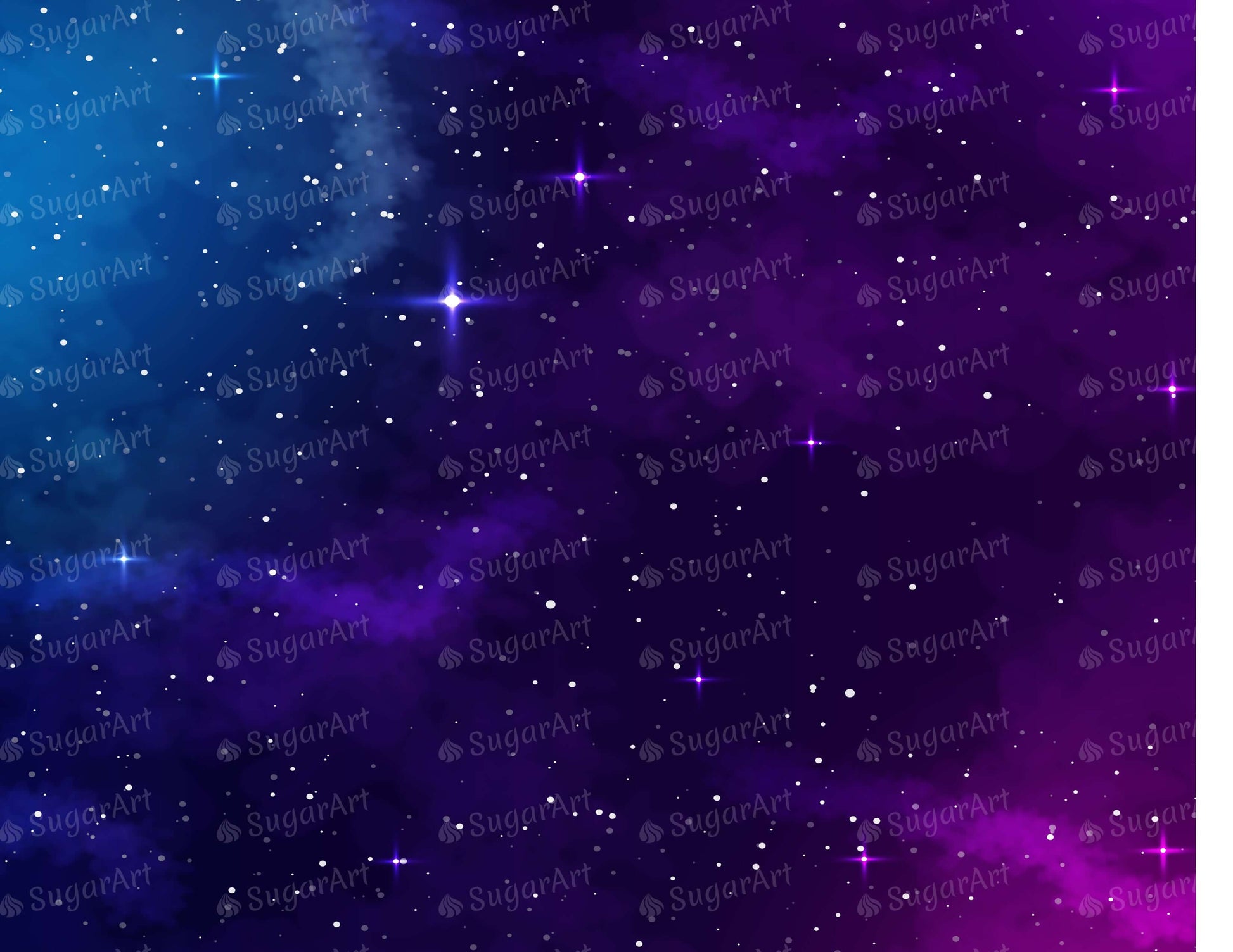 purple real stars background