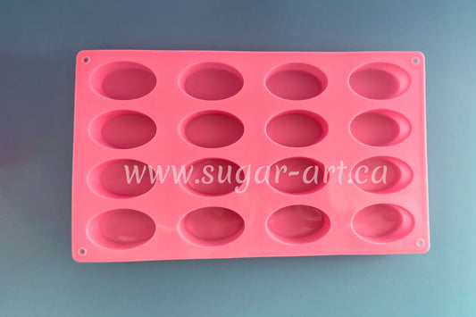 Rectangle Candy Silicone Mold - 20 Cavity 1.9 x 1 (4.8cm x 2.6cm) ea