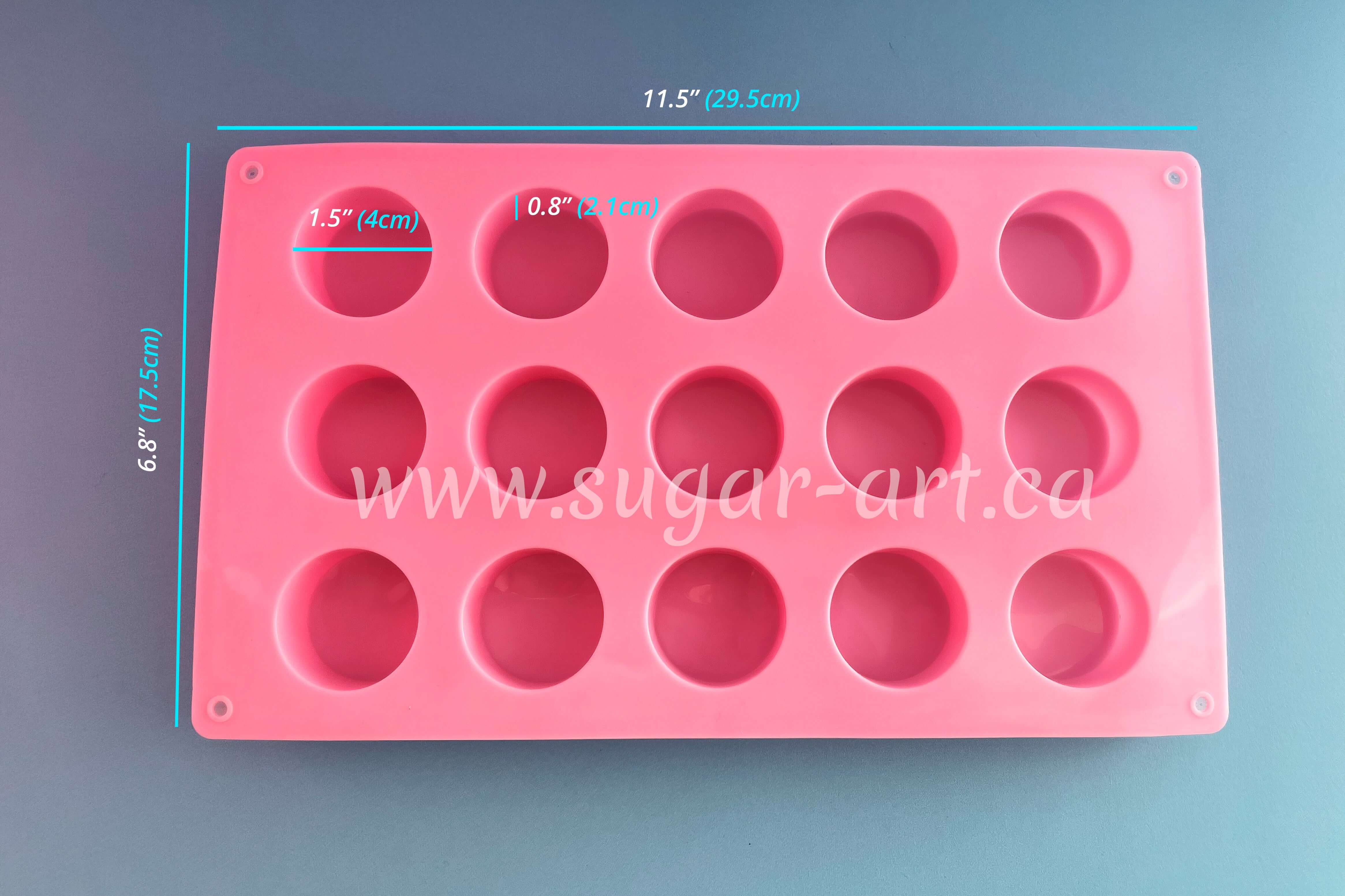 Rectangle Candy Silicone Mold - 20 Cavity 1.9 x 1 (4.8cm x 2.6cm) each -  BSUPP029