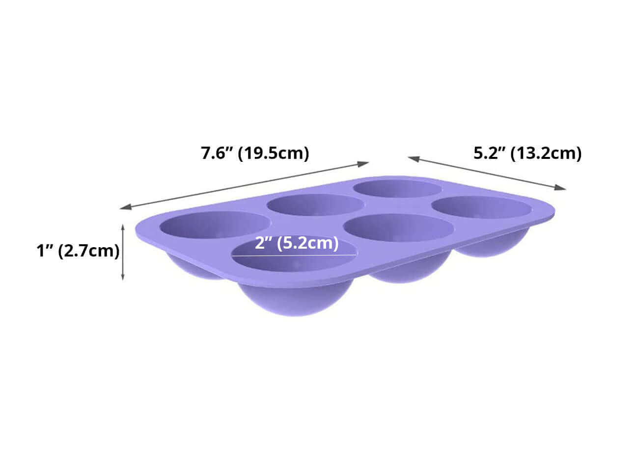 Half Sphere Assorted Sizes Silicone Mold