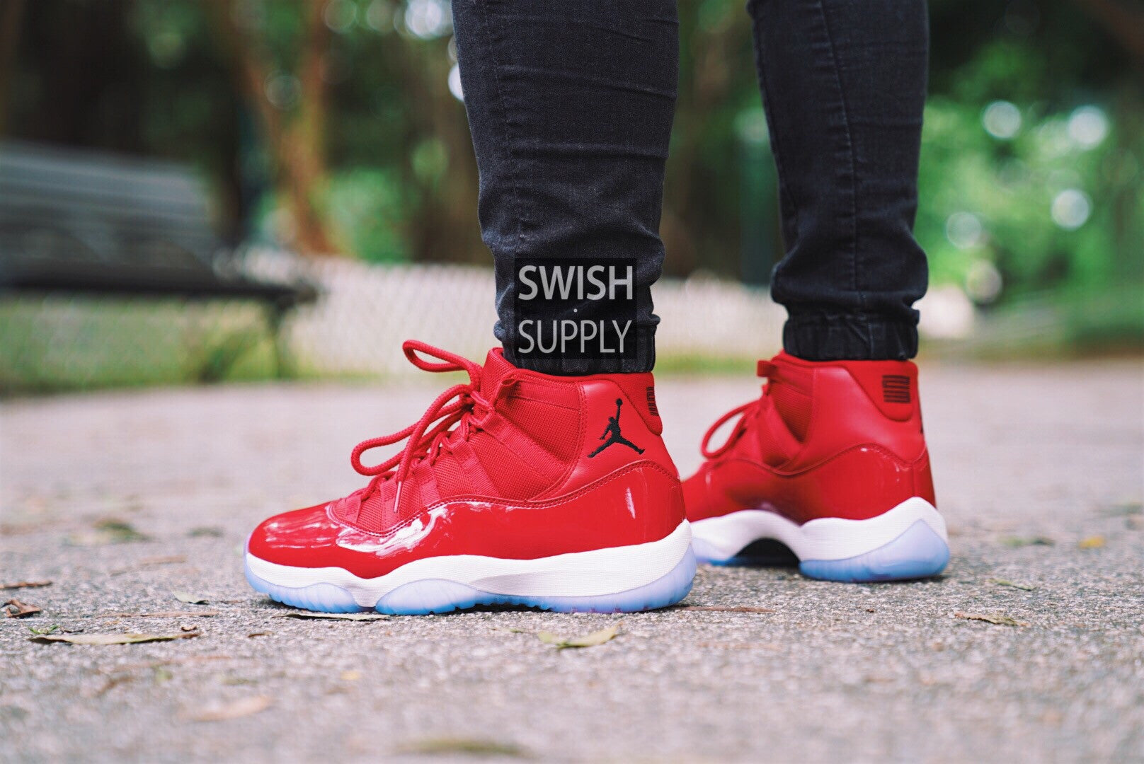 jordan 11 win like 96 on feet