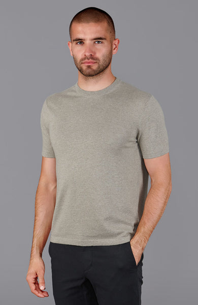 ultra fine cotton knitted t-shirt