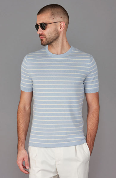 knitted t-shirts made from cotton