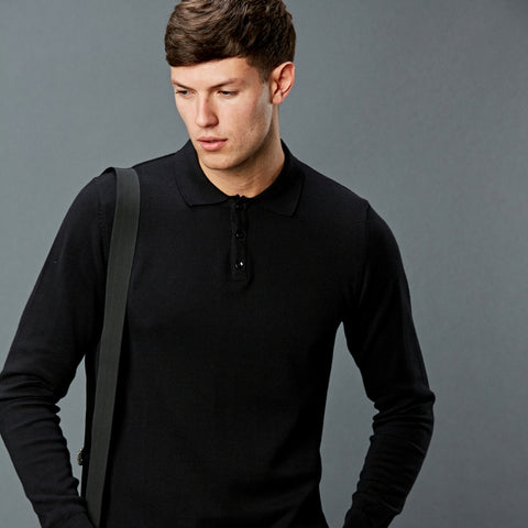 Style The Men's Long Sleeved Polo-Shirt 