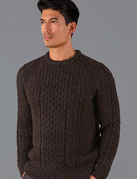 mens british wool fisherman sweater
