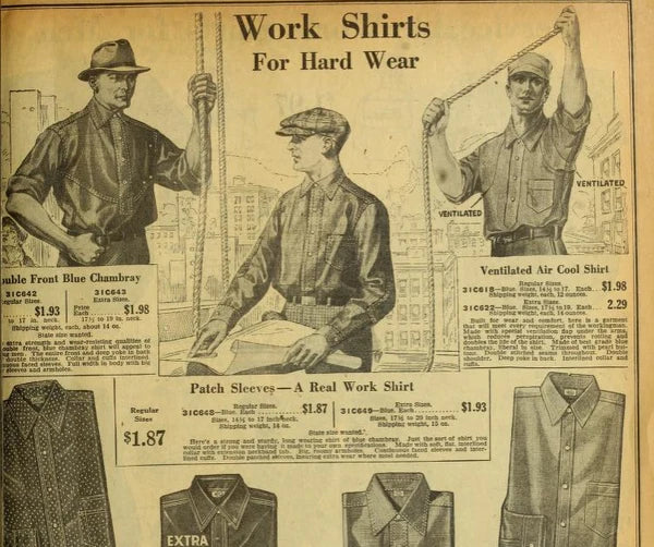 historic menswear image work shirts