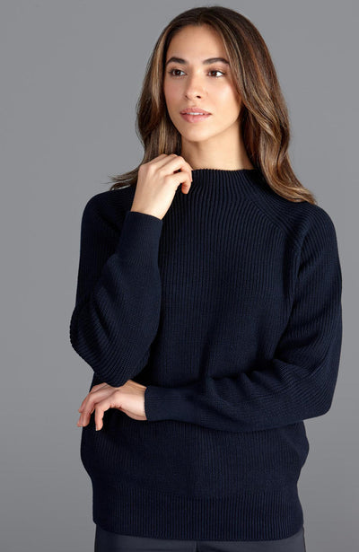 Womens Pure Cotton Heavyweight Submariner Roll Neck Jumper – Paul