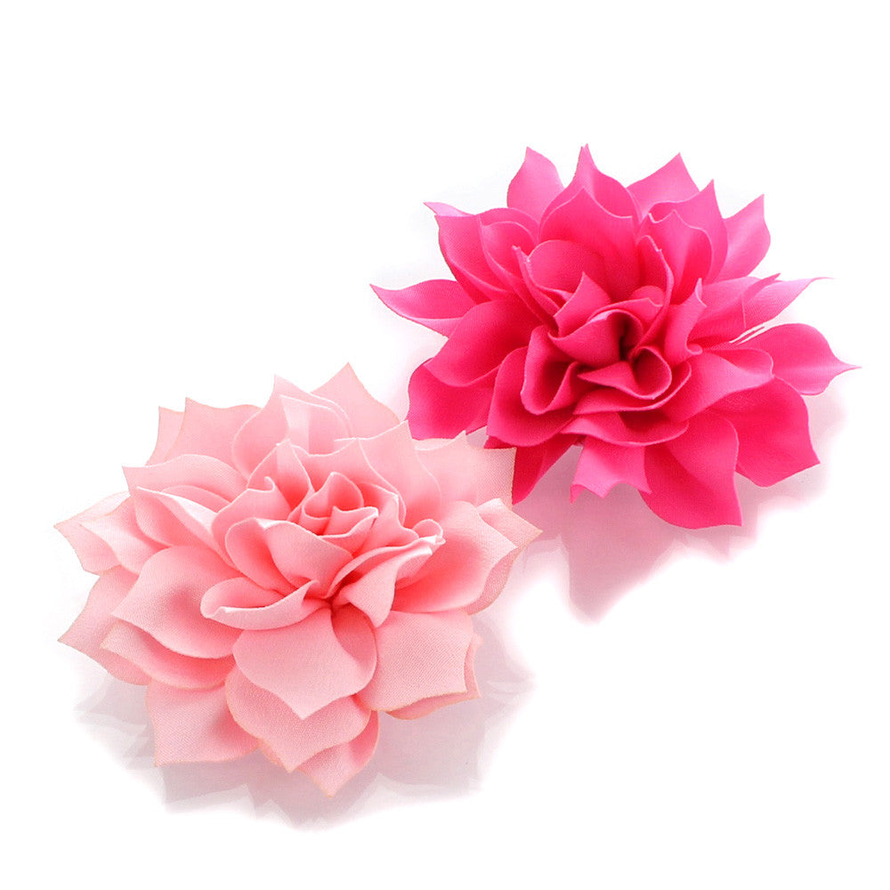 light pink flower hair clip