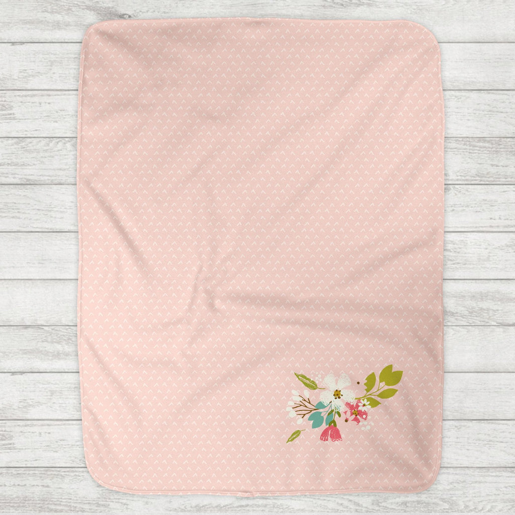 Birth Stat Baby Blanket - Baby Girl 