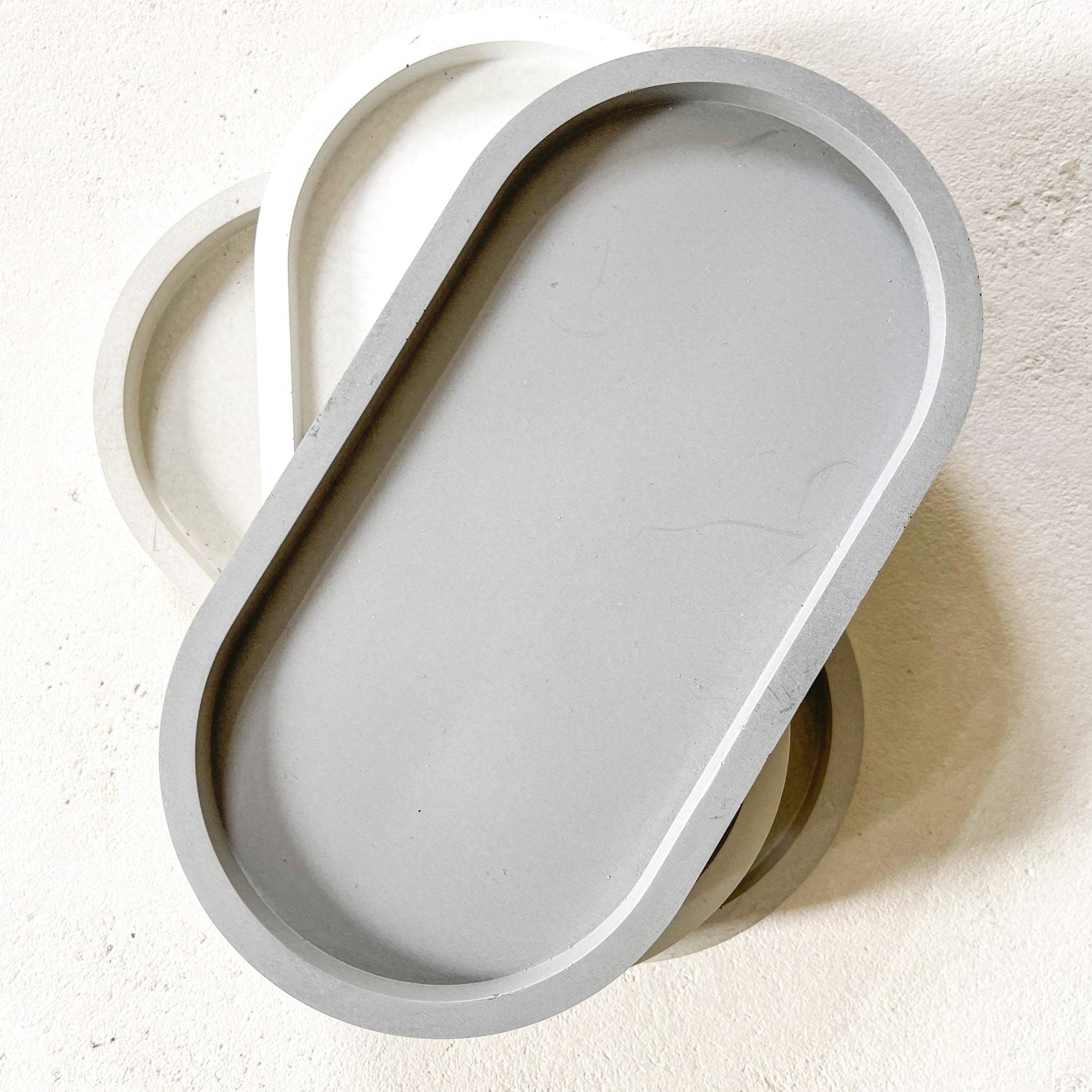 Concrete Oval Tray