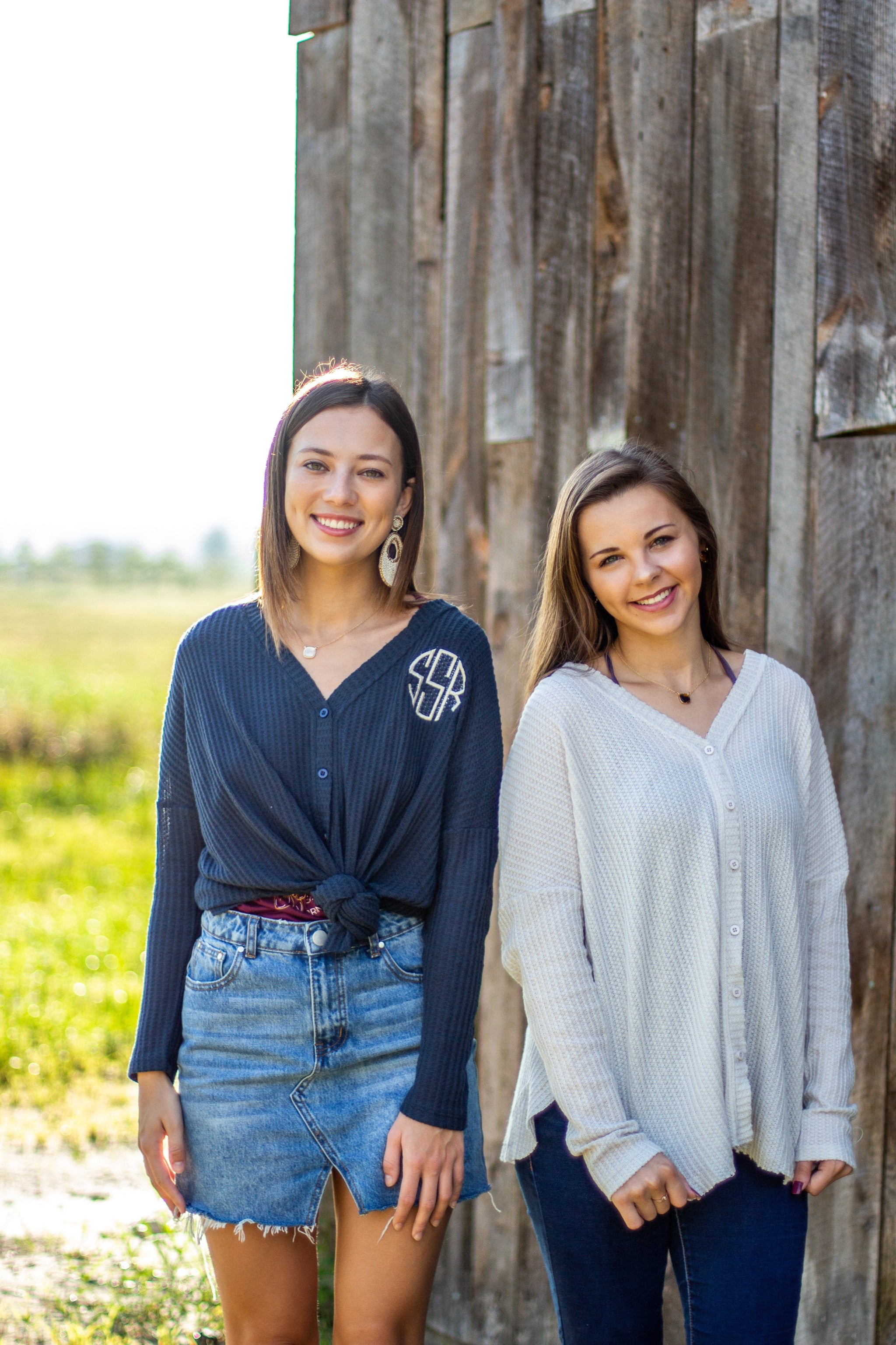 women's monogrammed button down shirts