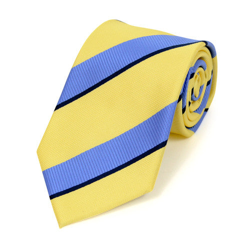 Track Blue and Yellow Stripe Tie – Dressed to the Nines