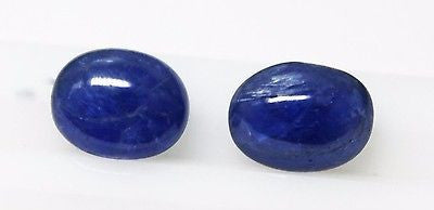14.51 Ct Rare Unheated Untreated Natural Mokok Blue Sapphire Pair Loose GemStone - R A R E G E M . I N