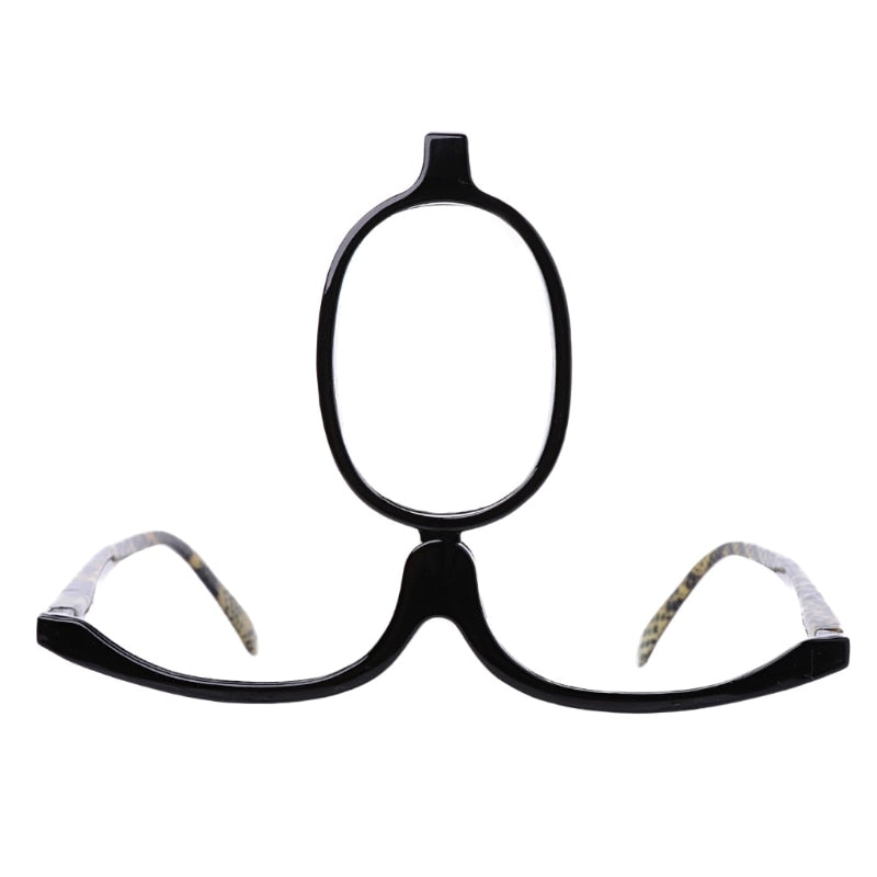 flip up magnifying makeup glasses