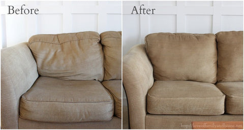 Before and after saggy sofa