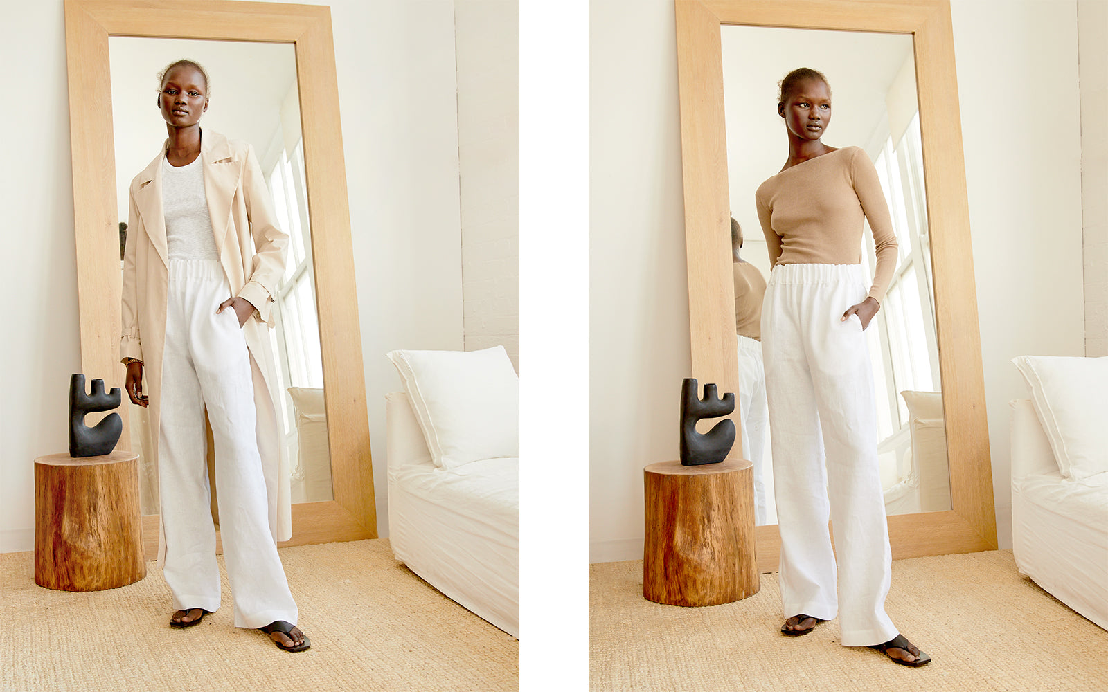 5 Ways to Style White Linen Pants
