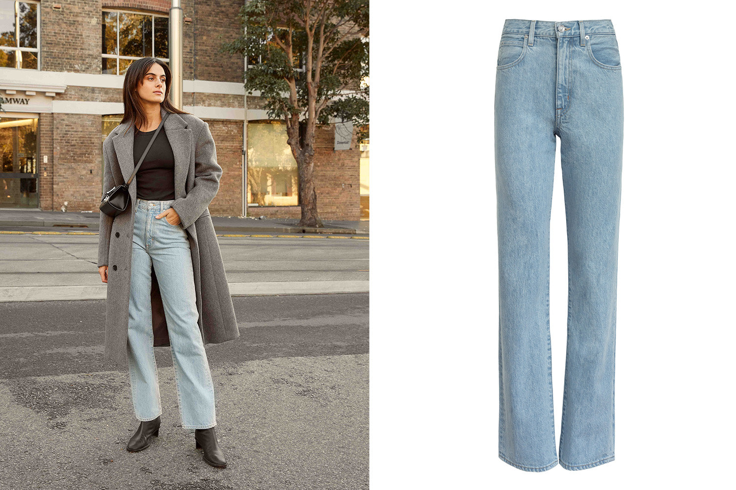 Winter Capsule Wardrobe Outfit No. 10: Wide Leg Jeans for Winter