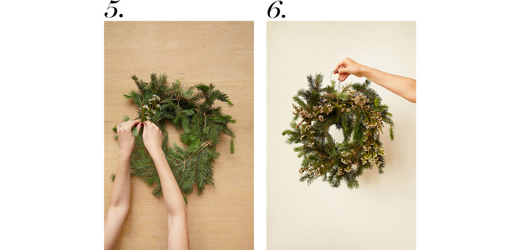 The UNDONE DIY minimalist wreath with coat hanger 