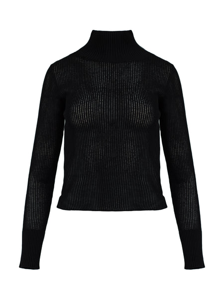 Sir The Label | Indi High Neck Sweater in Black | The UNDONE by SIR.