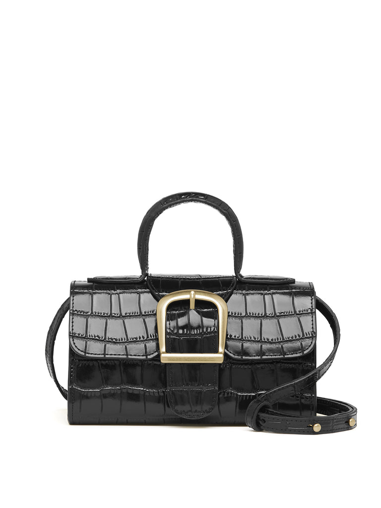 black mini satchel