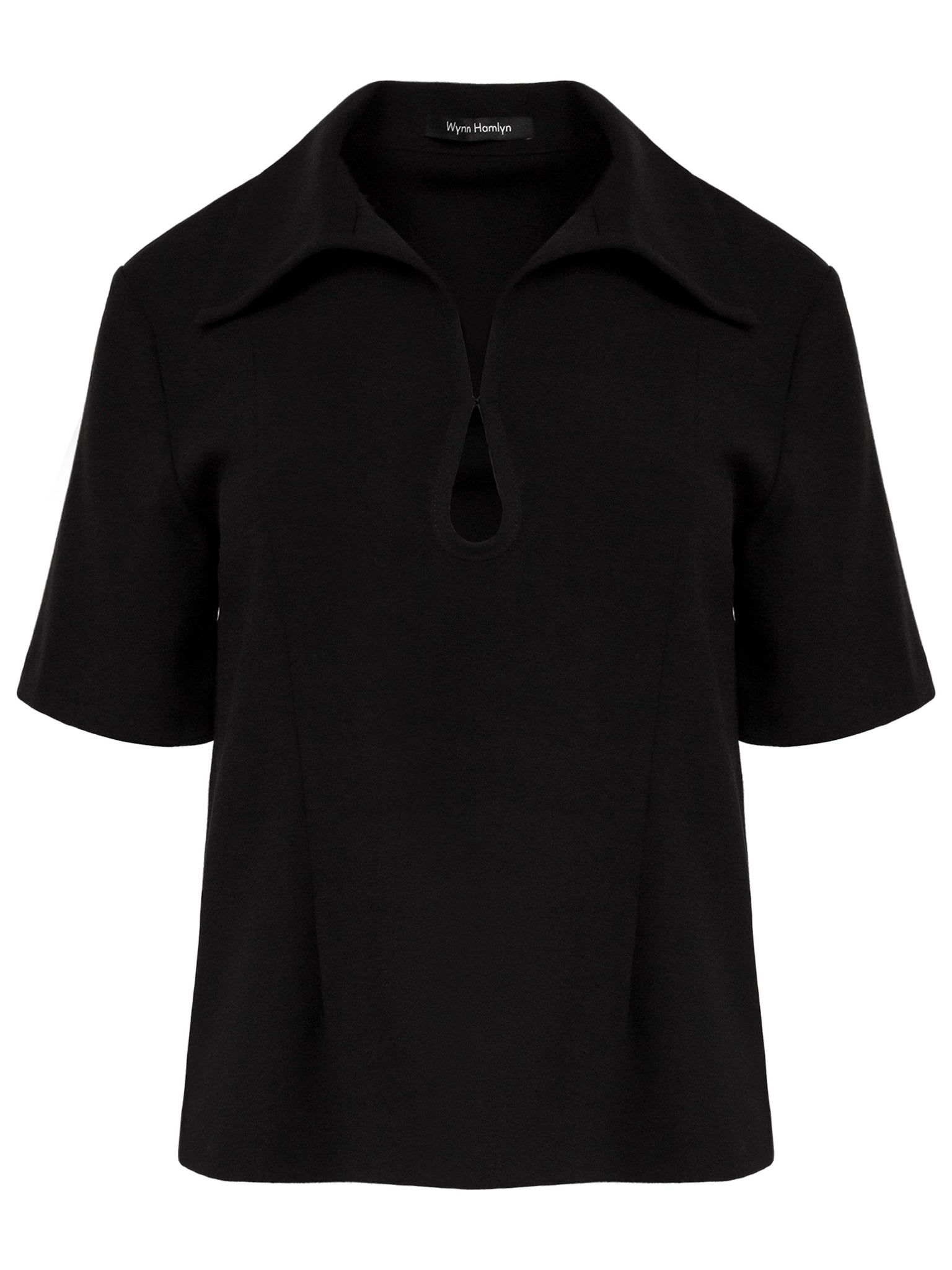 Wynn Hamlyn | Key Hole Blouse in Black | The UNDONE by Wynn Hamlyn