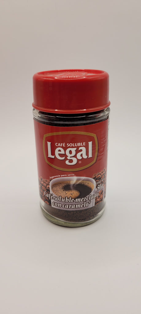 LEGAL Cafe Soluble con Azucar Caramelizada 180 gr. | Instant Coffee with  Caramelized Sugar 6.3 oz.
