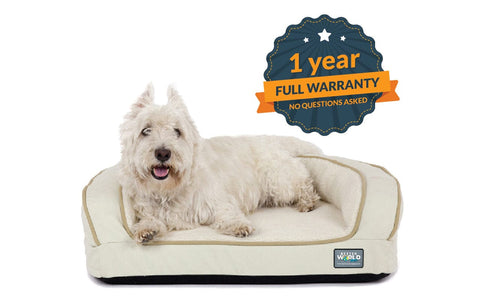 Memory Foam Bolster Dog Bed