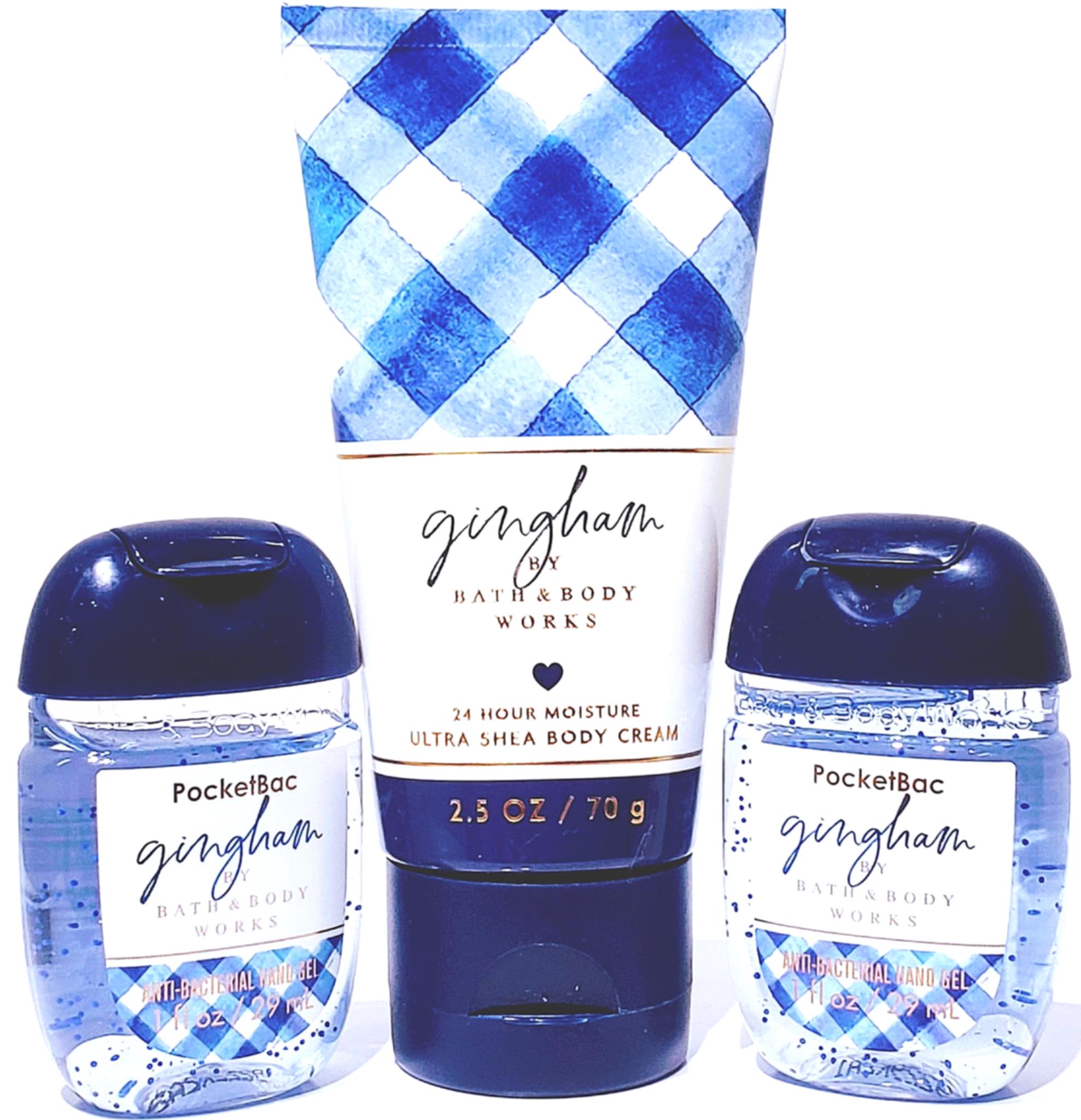 bath and body works gingham hand sanitizer