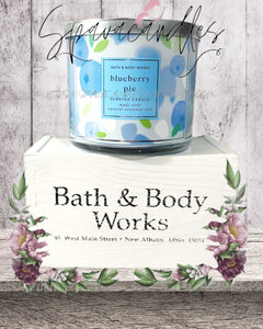 bath and body works blueberry pie candle