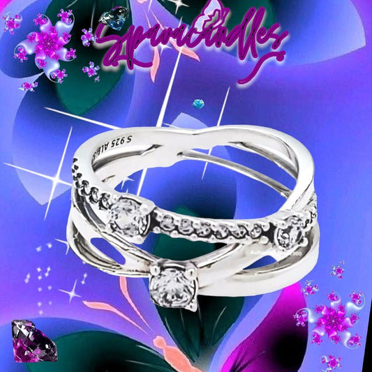 Sparkling Triple Band Ring