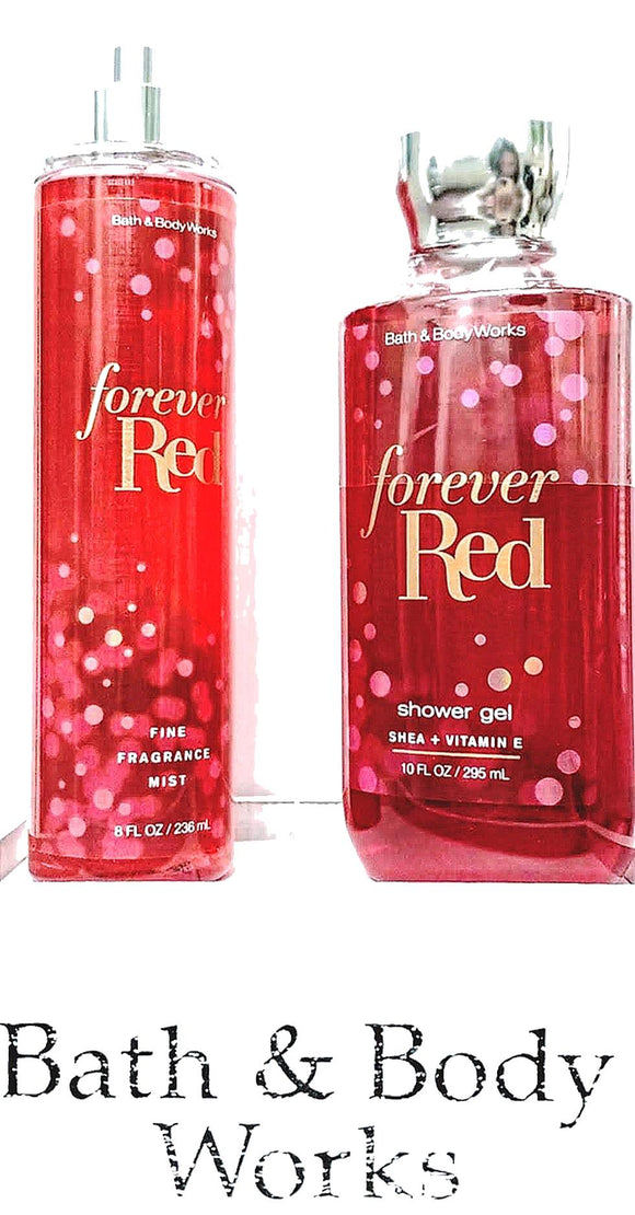 Bath And Body Works Forever Red Shower Gel Fine Fragrance Mist Gift S Spavacandles