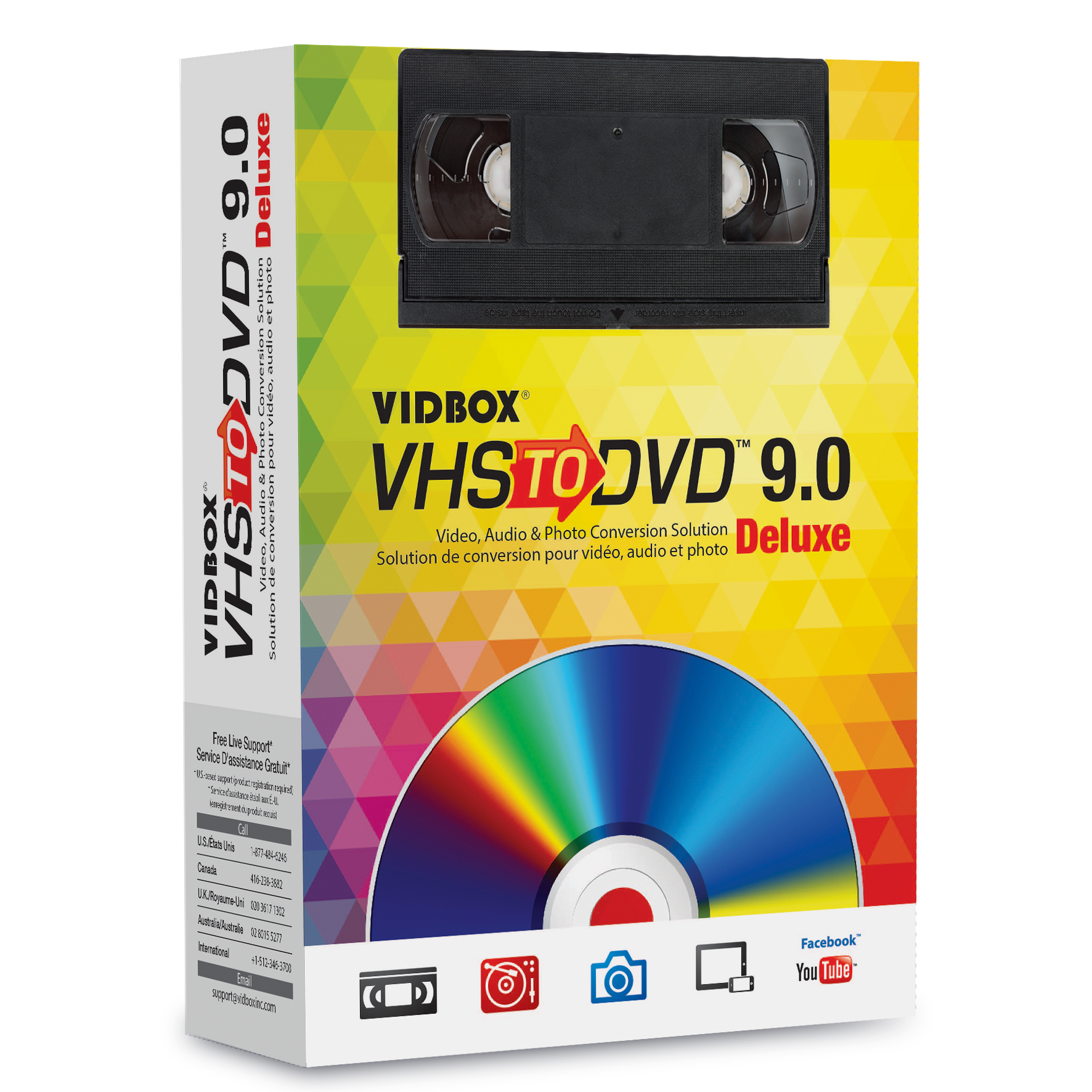 Copy VHS to PC kit. Digitise Video & Camcorder Tapes to Windows 11/10 PC  MP4 DVD