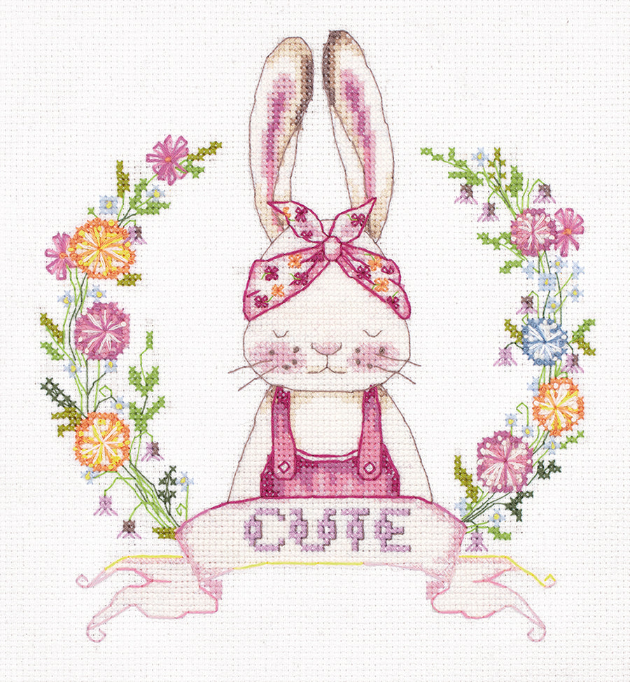 Baby Bunny - Cross Stitch Kit – Angel Crafts NZ