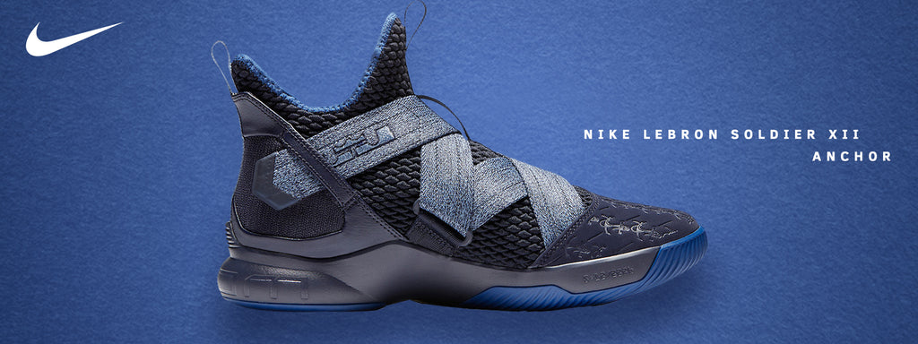 lebron soldier 12 blackened blue