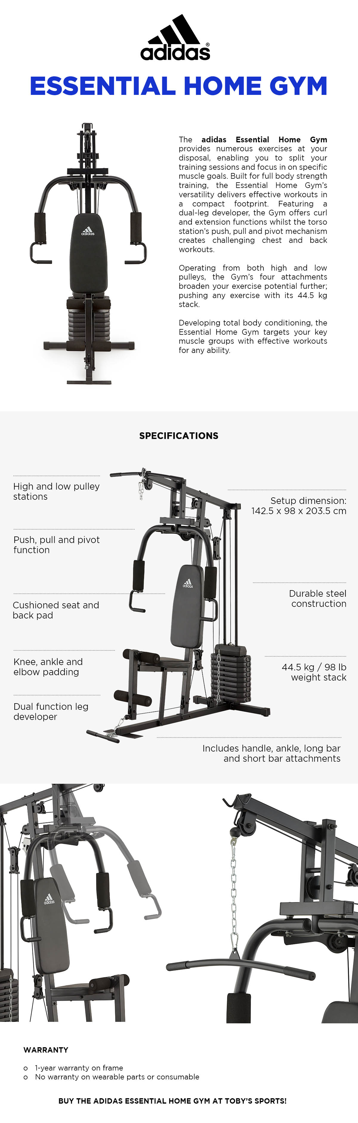 adidas fitness equipment