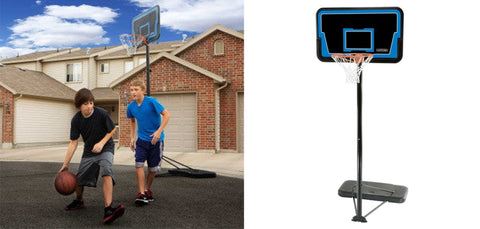 Blue Lifetime Impact 44" Basketball Ring Telescoping Height 7.5-10 feet