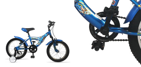 Blue Phantom Bronco/Hyper MTB with Training Wheels Kids Bike